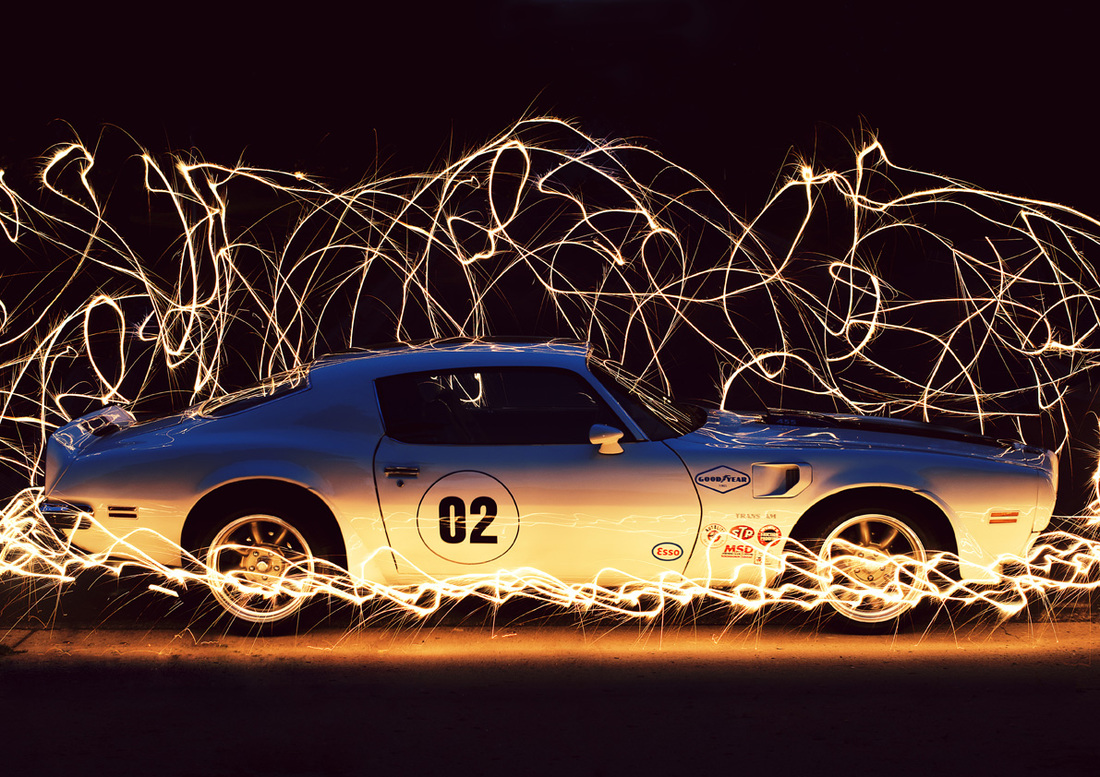classic car, vintage car, muscle car, firebird, photography, photographer, freelance, fireworks
